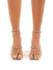 Heartbreak Strappy Diamante Silver High Heels sold by Public Desire