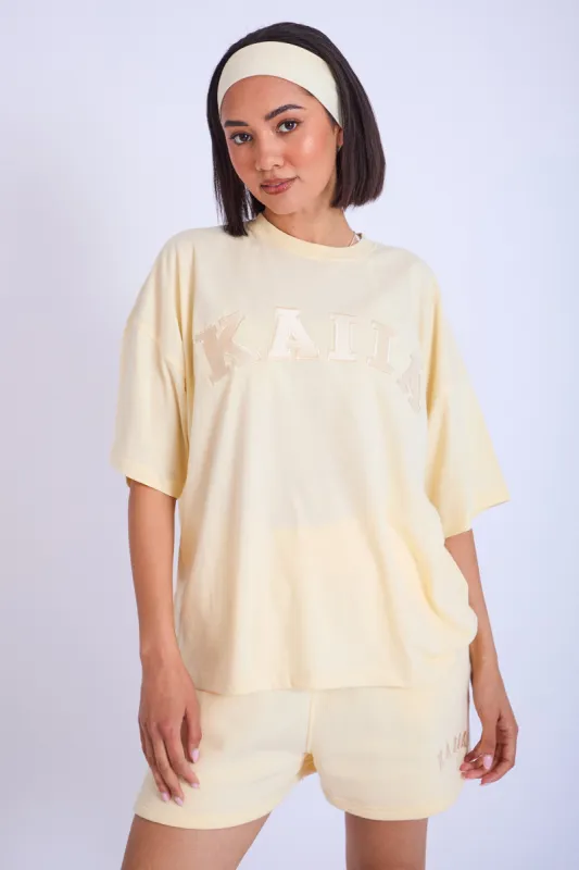 Kaiia Oversized T-shirt Lemon sold by Public Desire