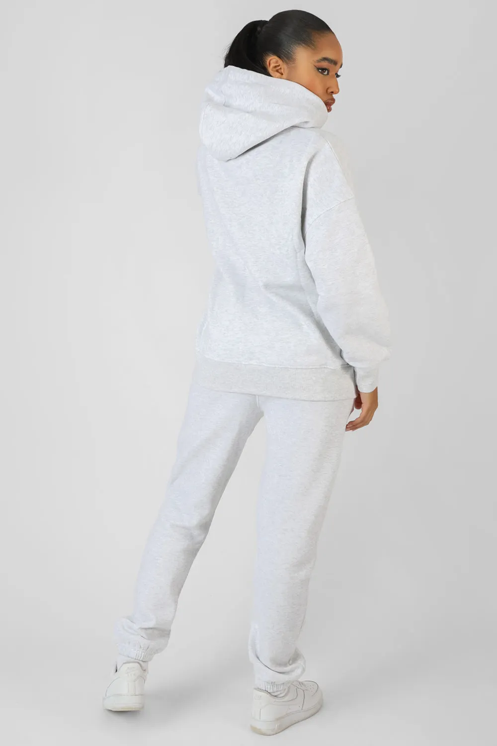 Varsity Embroidery Oversized Hoodie Oatmeal Marl sold by Public Desire product image thumbnail 5