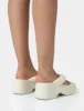 Havana Ecru Towelling Flip Flop Chunky Platform Sandals sold by Public Desire