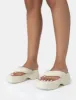 Havana Ecru Towelling Flip Flop Chunky Platform Sandals sold by Public Desire