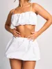 Balloon Mini Skirt Co Ord White sold by Public Desire