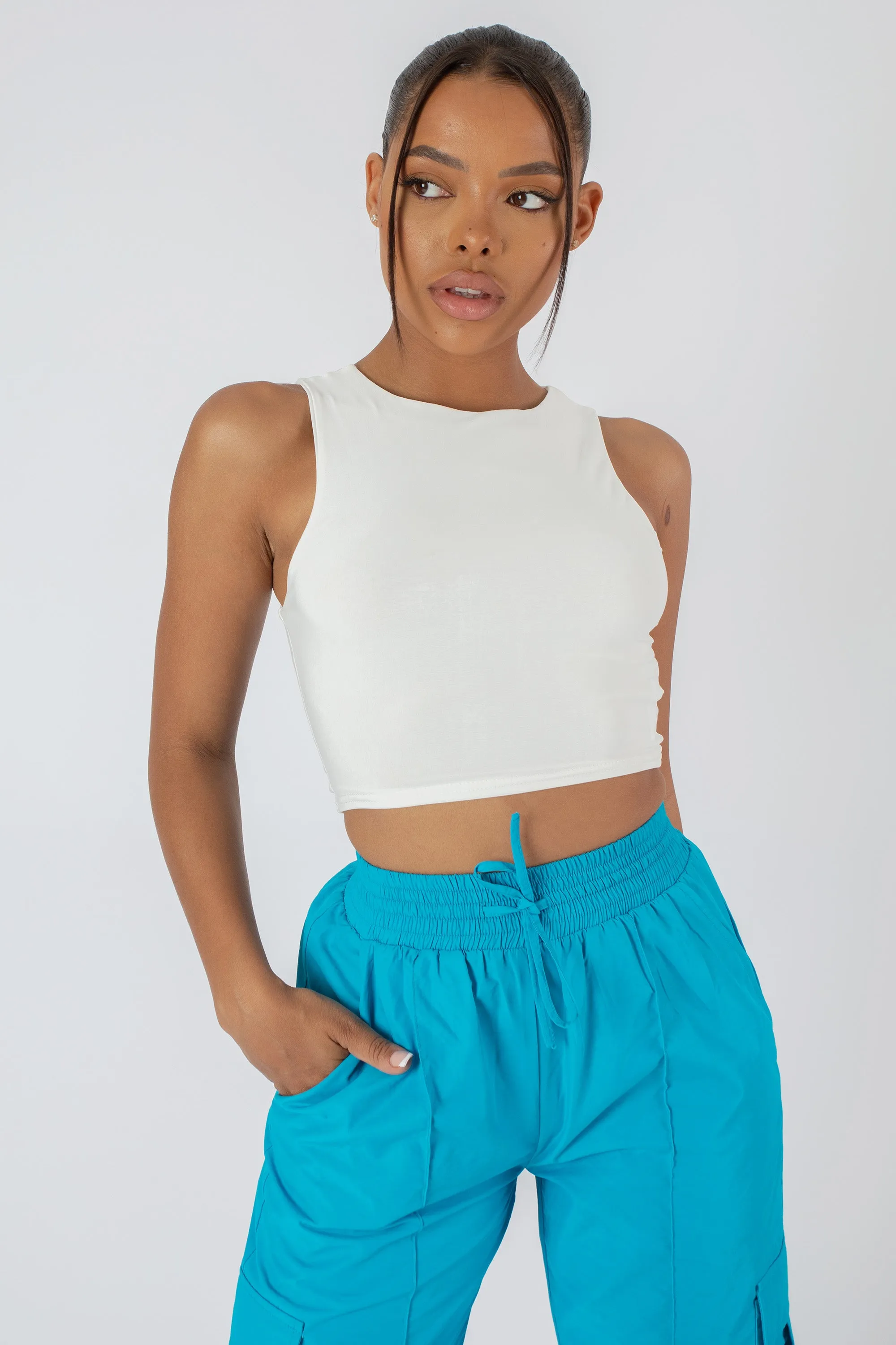 Slinky Racer Top White sold by Public Desire product image thumbnail 2