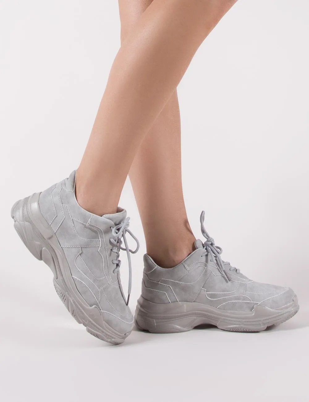 Blend Chunky Trainer in Grey sold by Public Desire
