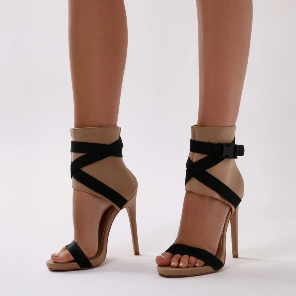 Blade Sports Luxe Heels in Nude and Black sold by Public Desire product image thumbnail 5
