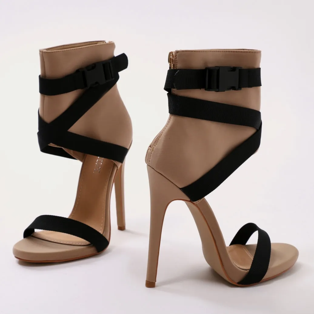 Blade Sports Luxe Heels in Nude and Black sold by Public Desire product image thumbnail 2