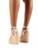 Sydney Silver Espadrille Wedges sold by Public Desire