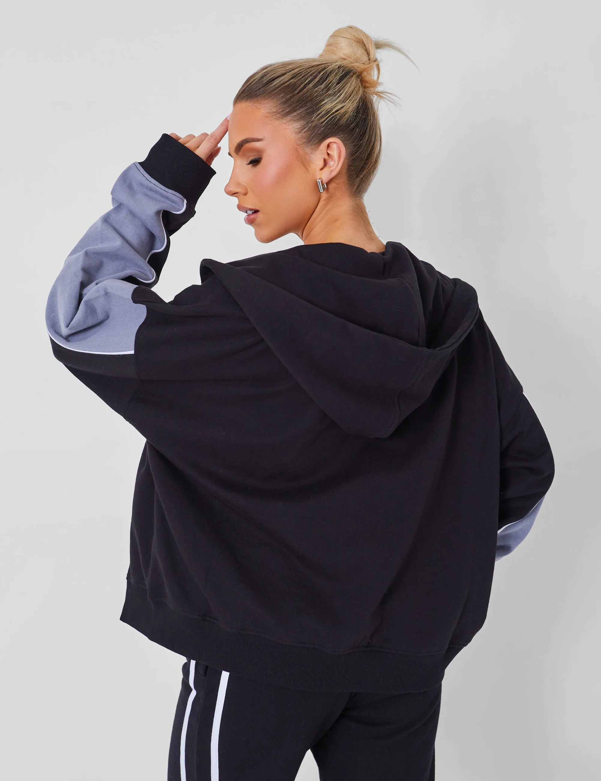 Kaiia Motocross Zip Through Hoodie Black sold by Public Desire product image thumbnail 4