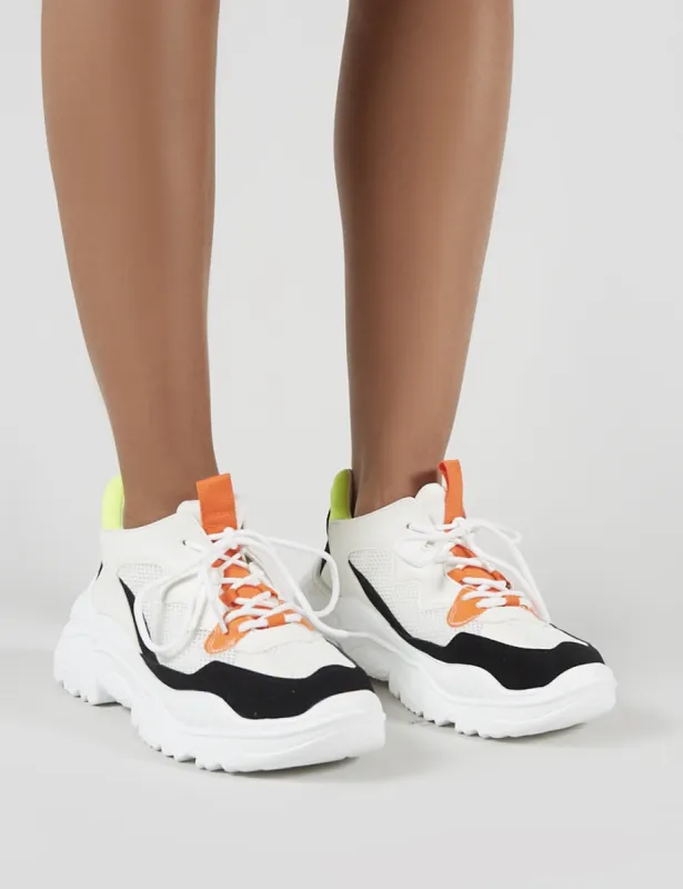 Harley Chunky Trainers in Colourblock sold by Public Desire