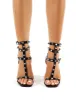 Finally Black Patent Studded Block Heels sold by Public Desire