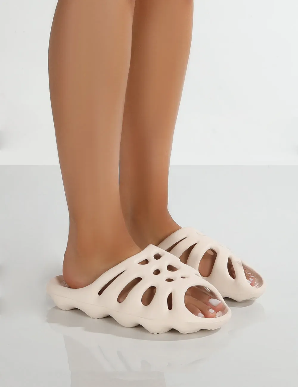 Saint Ecru Foam Slider sold by Public Desire