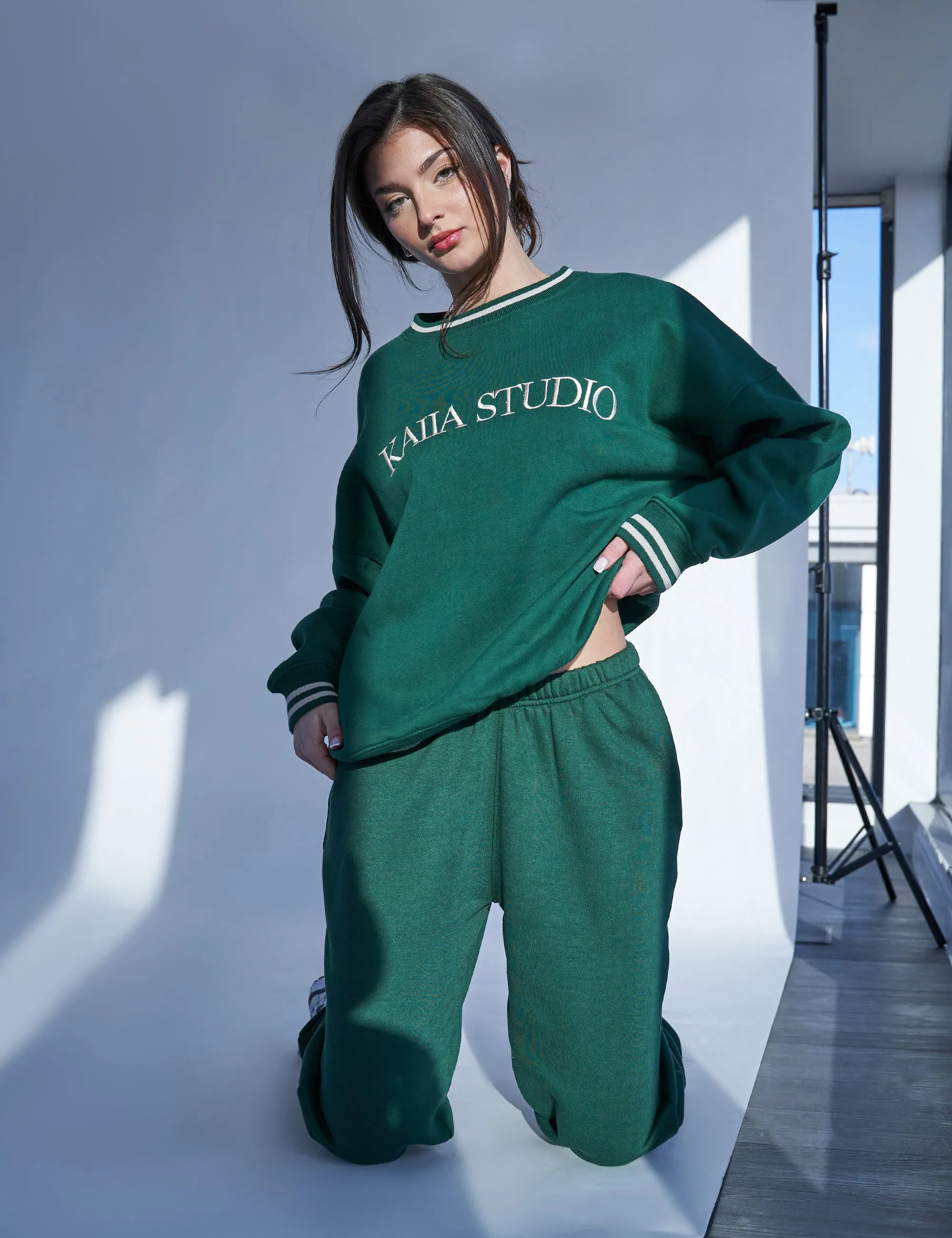 Kaiia Studio Sweatshirt Green sold by Public Desire product image thumbnail 3
