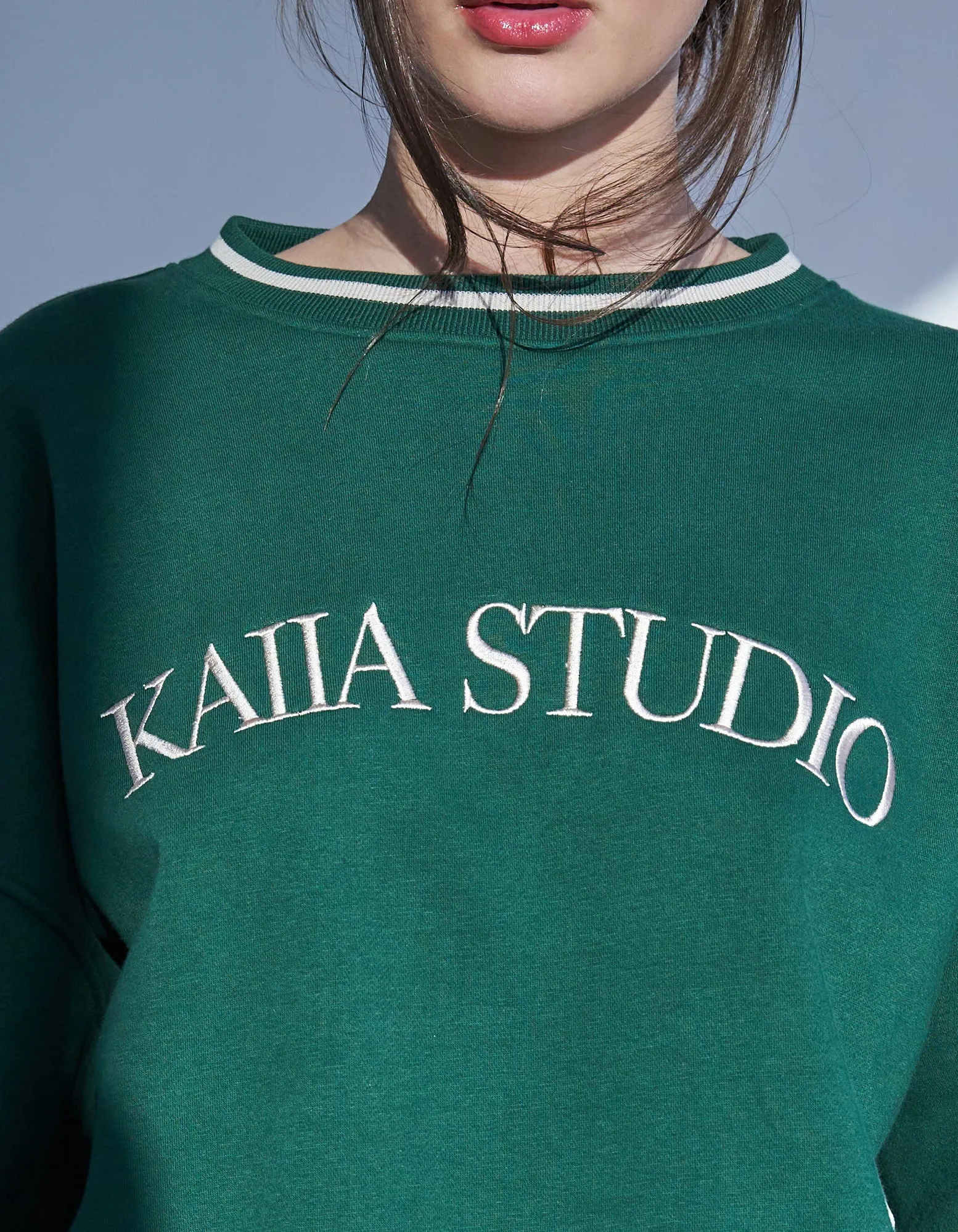 Kaiia Studio Sweatshirt Green sold by Public Desire product image thumbnail 4