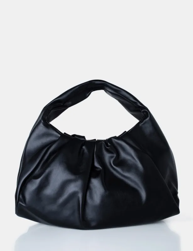 The Jace Slouched Black Oversized Shoulder Bag sold by Public Desire