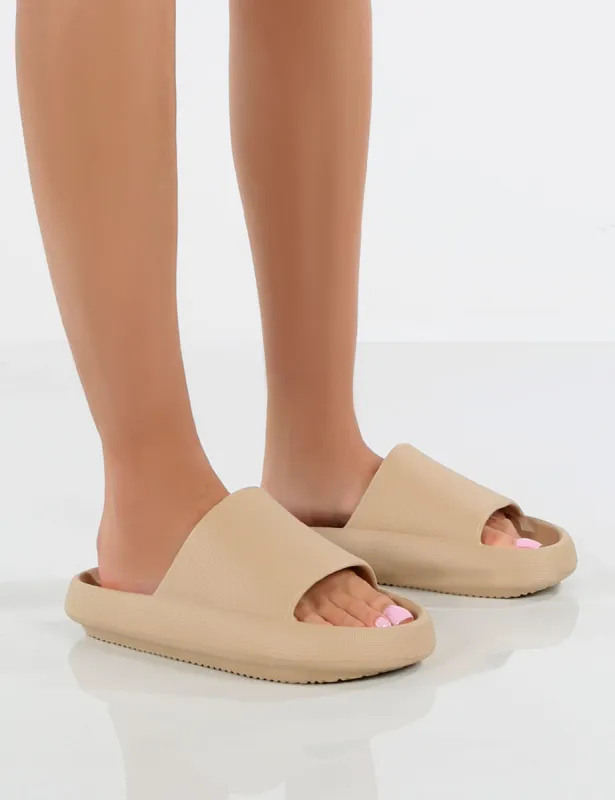 Solar Nude Rubber Flat Sliders sold by Public Desire