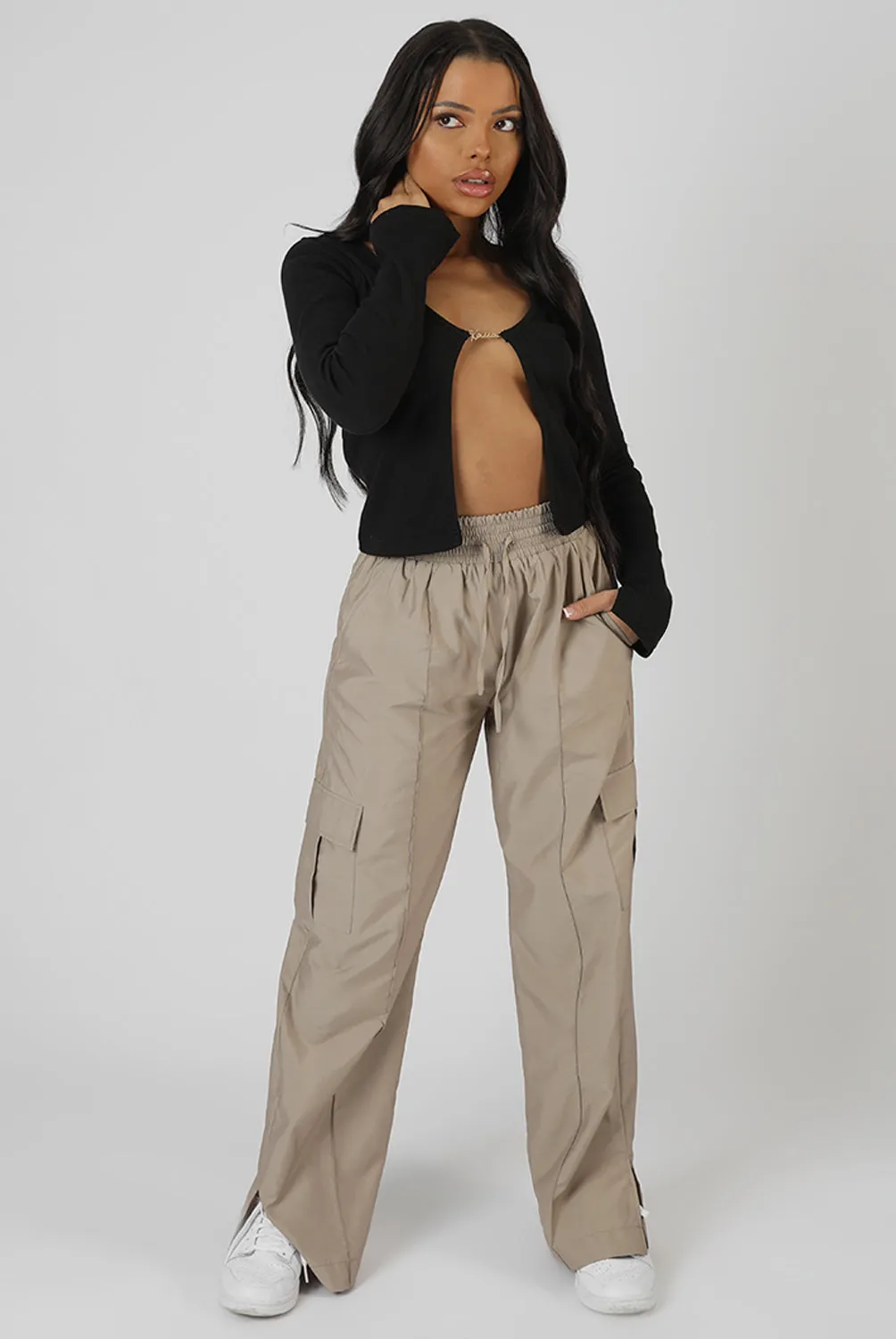 Kaiia Trim Ribbed Top Black sold by Public Desire product image thumbnail 5