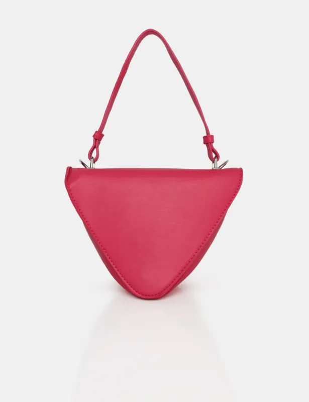 The Arrow Bright Pink Shoulder Grab Bag made by Public Desire