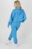 Oversized Cropped Sweat Hoodie Blue sold by Public Desire