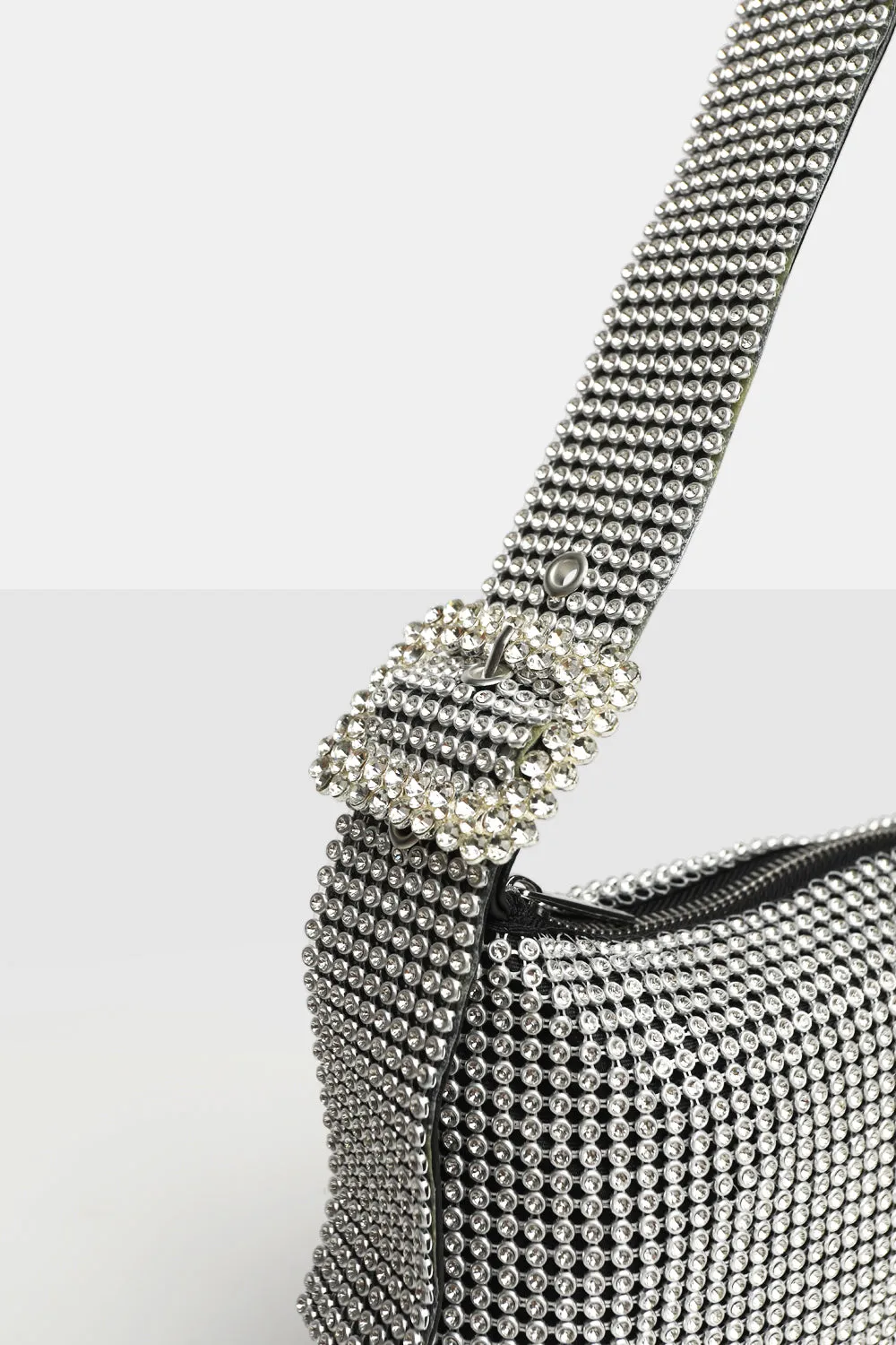 The Tatiana Silver Diamonte Grab Bag sold by Public Desire product image thumbnail 3