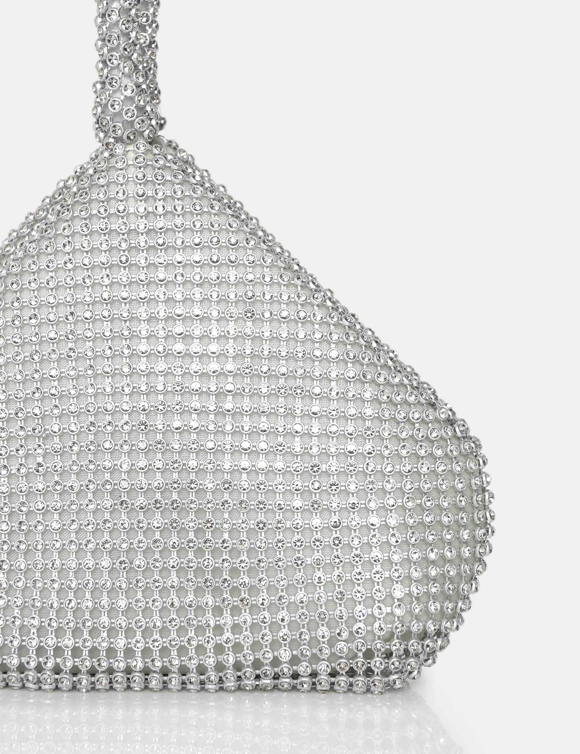 The Lavender Silver Diamante Mini Pouch Party Bag sold by Public Desire product image thumbnail 3