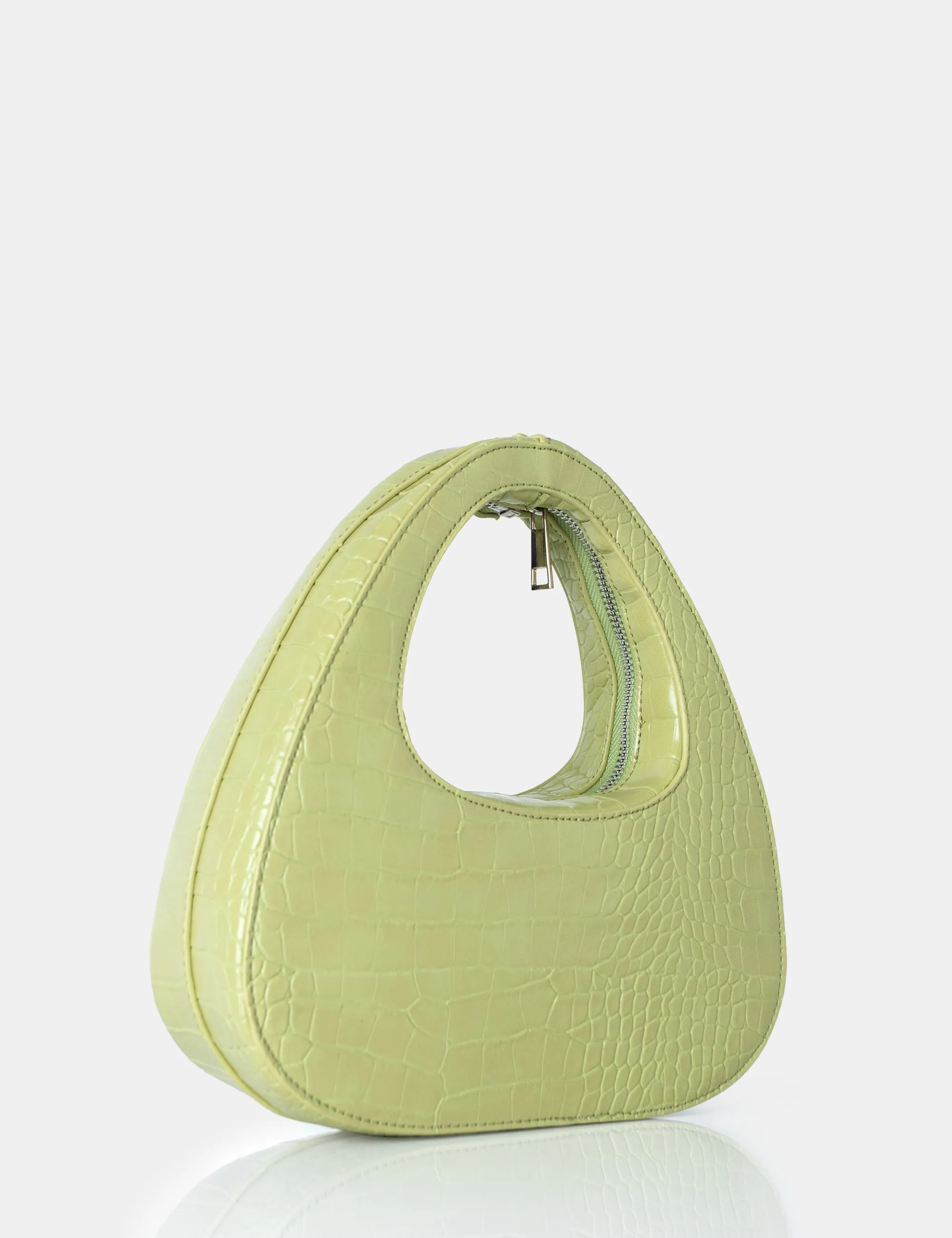 The Arch Soft Green Croc Grab Bag sold by Public Desire product image thumbnail 3