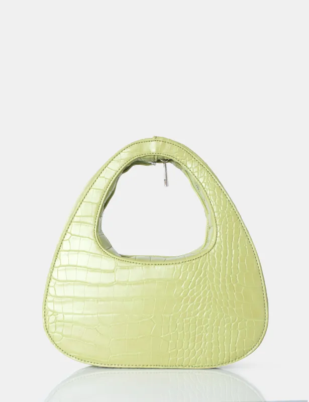 The Arch Soft Green Croc Grab Bag sold by Public Desire
