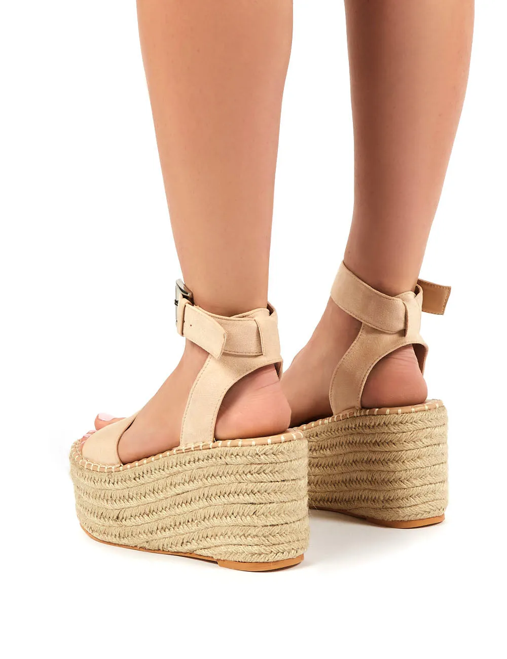 Saffy Beige Espadrille Wedged Sandal sold by Public Desire product image thumbnail 2