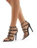 Sara Black Patent Studded Stiletto High Heels sold by Public Desire