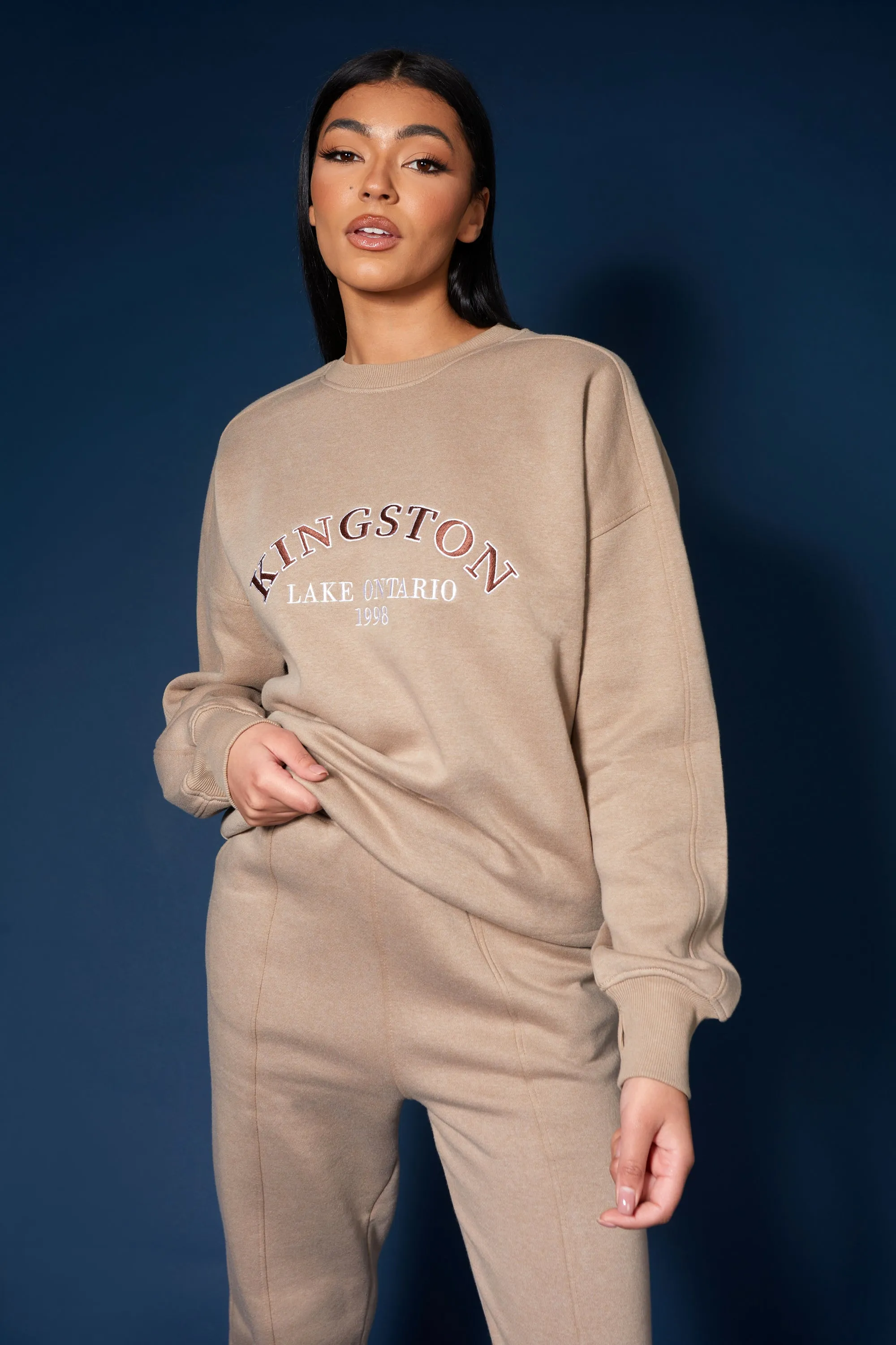 Kingston Slogan Sweatshirt Ash sold by Public Desire product image thumbnail 2