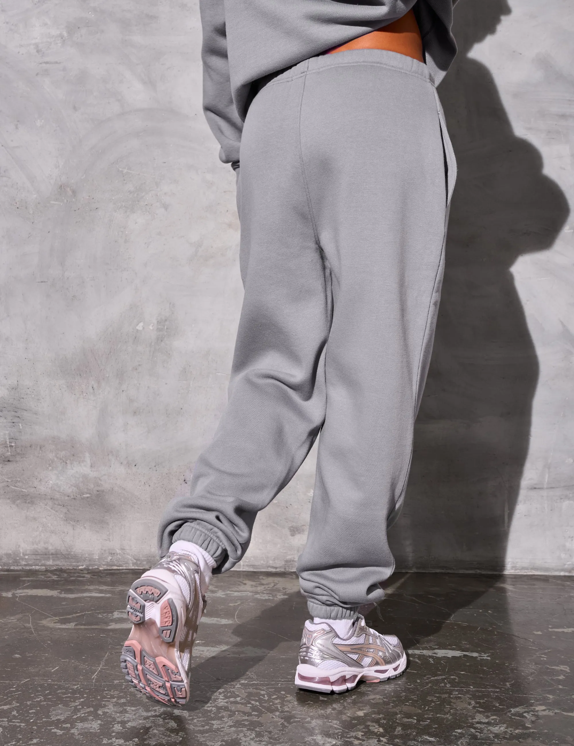Kaiia Logo Cuffed Joggers Dove Grey sold by Public Desire product image thumbnail 2