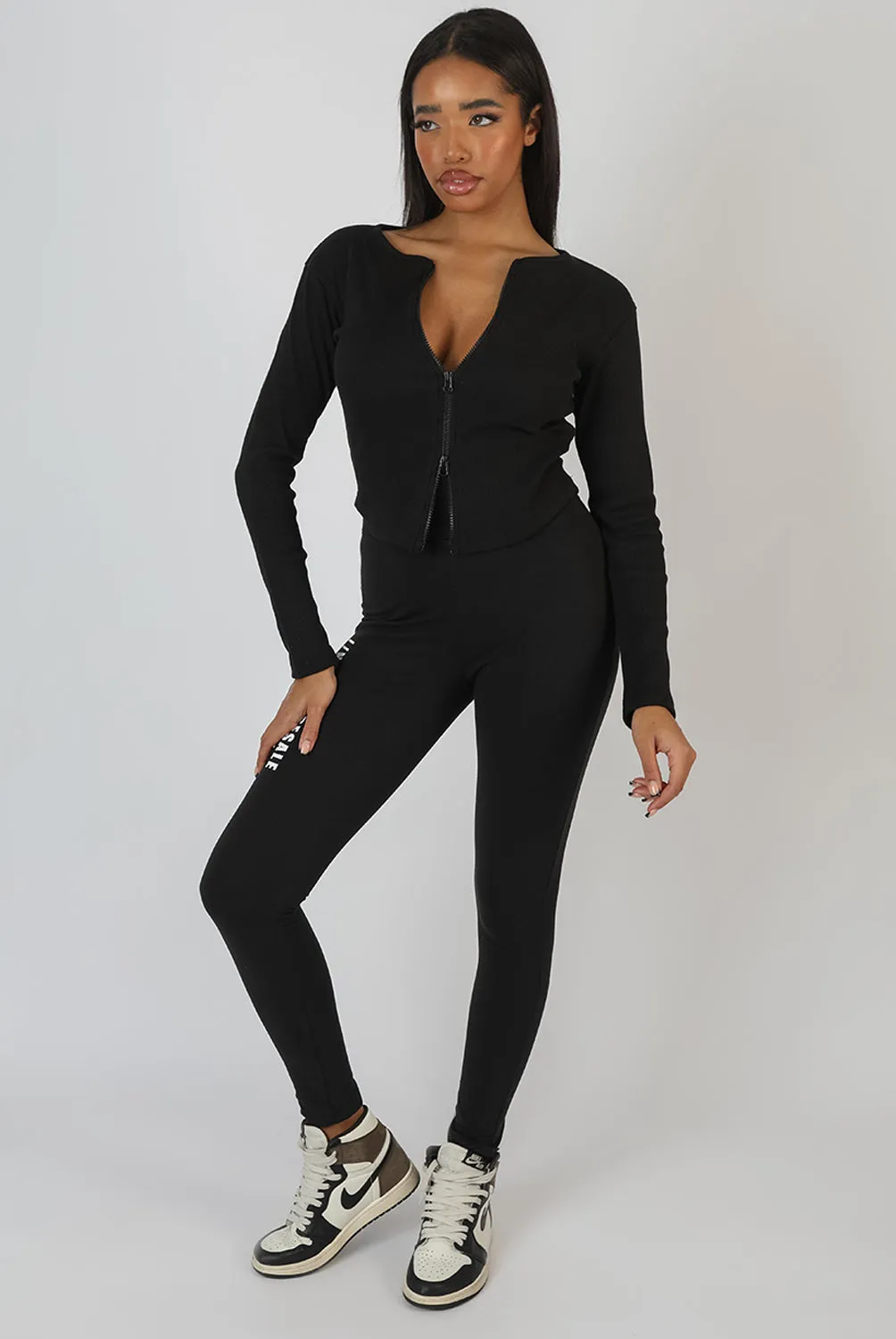 Slogan Legging Black sold by Public Desire product image thumbnail 4