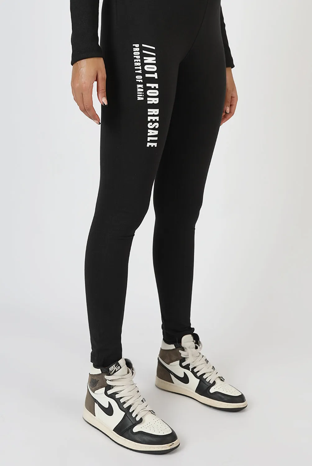 Slogan Legging Black sold by Public Desire product image thumbnail 2