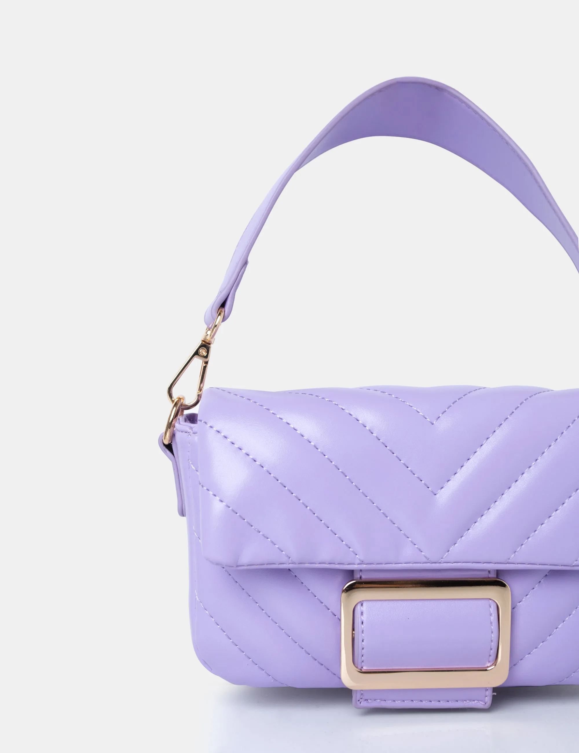 The Harlow Lilac Quilted Buckled Grab Bag sold by Public Desire product image thumbnail 2
