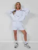 Kaiia Oversized Crop Hoodie Light Grey Marl sold by Public Desire