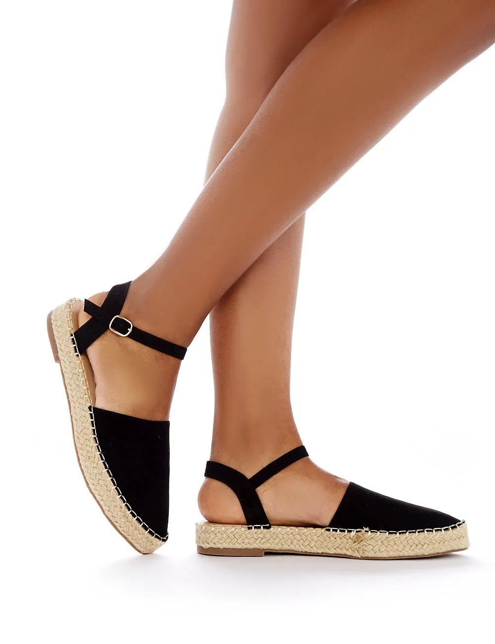 Mendes Espadrille Sandals in Black sold by Public Desire product image thumbnail 4