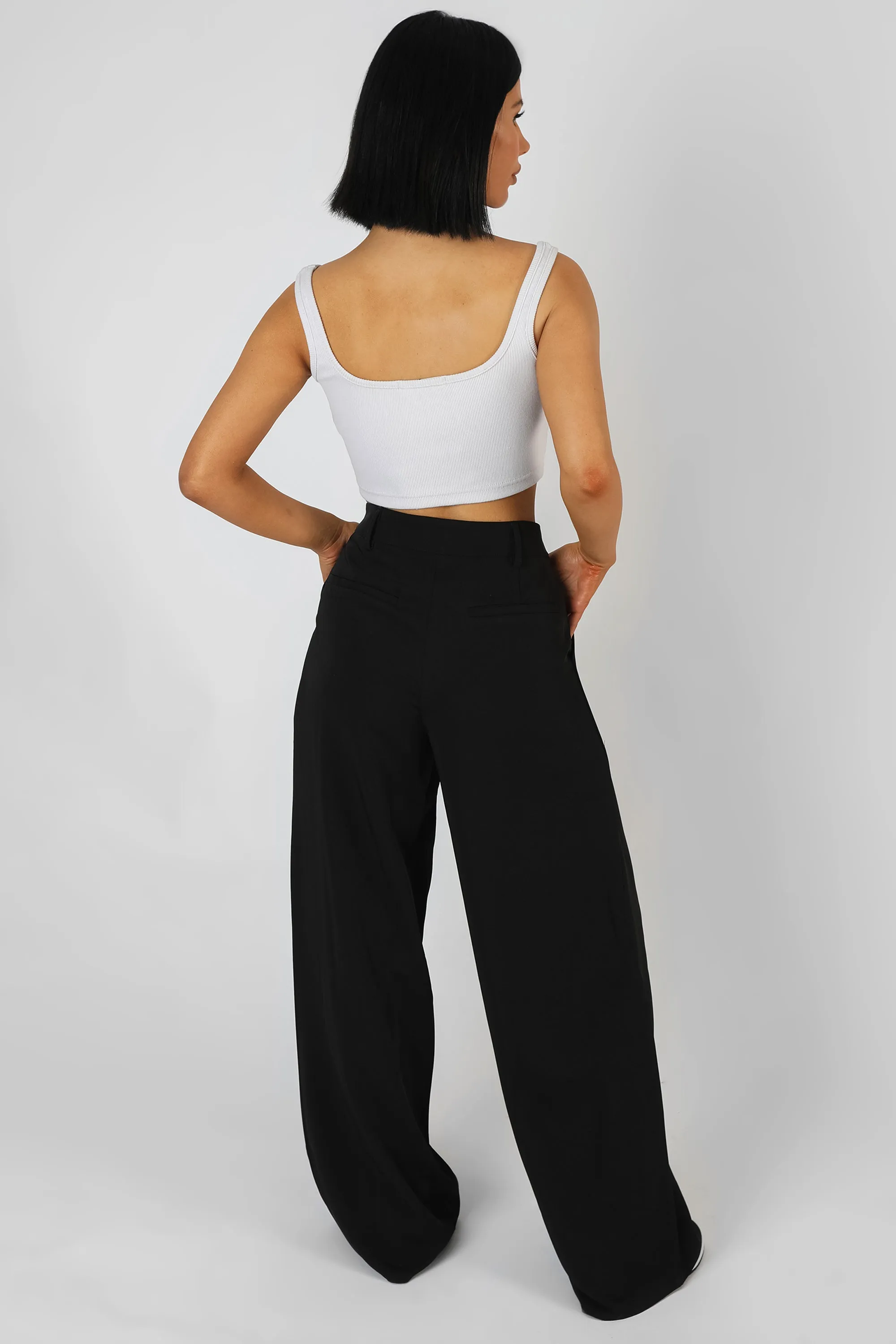 Mid Rise Tailored Trousers Black sold by Public Desire product image thumbnail 4