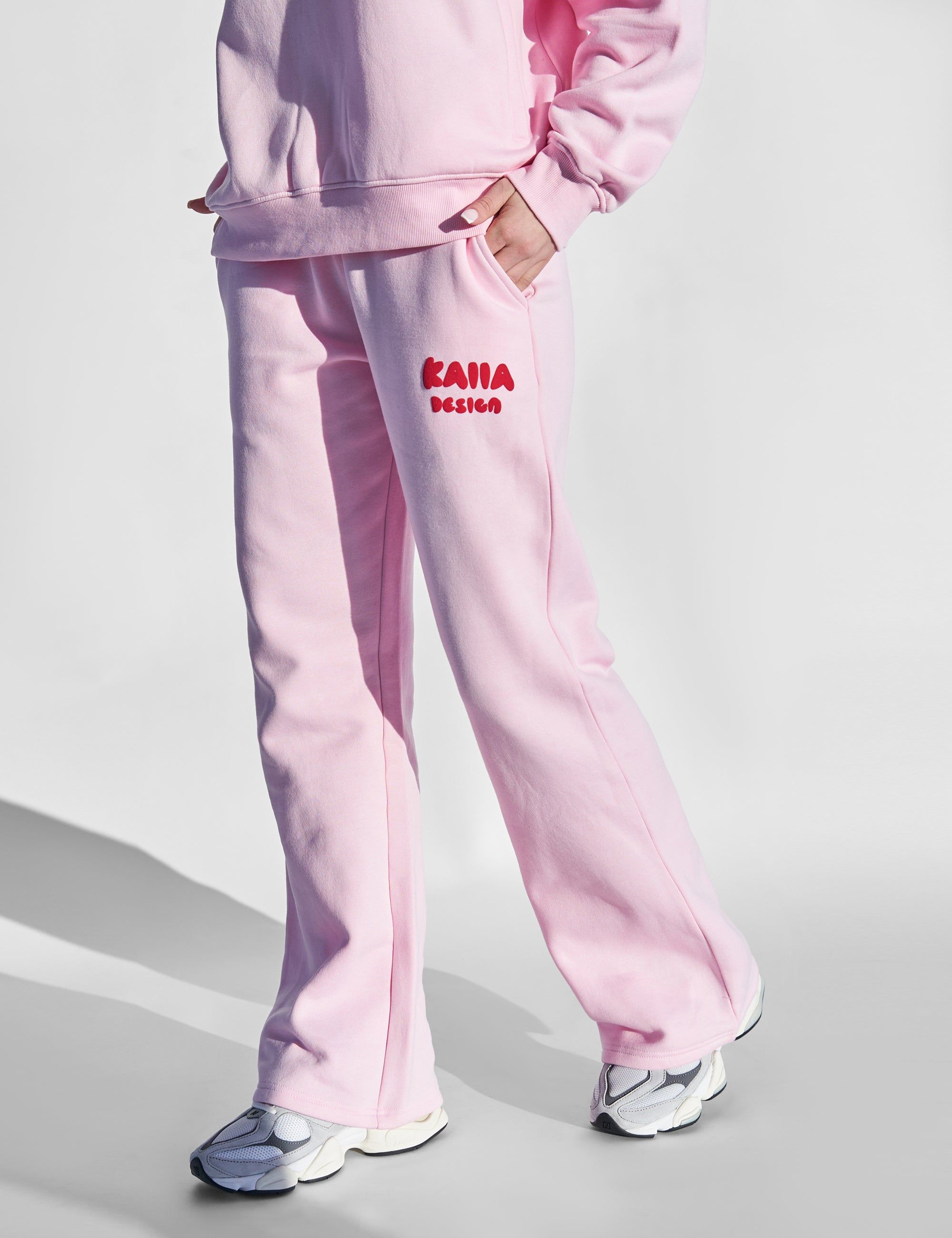 Kaiia Design Bubble Graphic Jogger Baby Pink and Red sold by Public Desire product image thumbnail 3