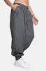 Drawstring Waist Parachute Cargo Trousers Grey sold by Public Desire