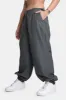 Drawstring Waist Parachute Cargo Trousers Grey sold by Public Desire