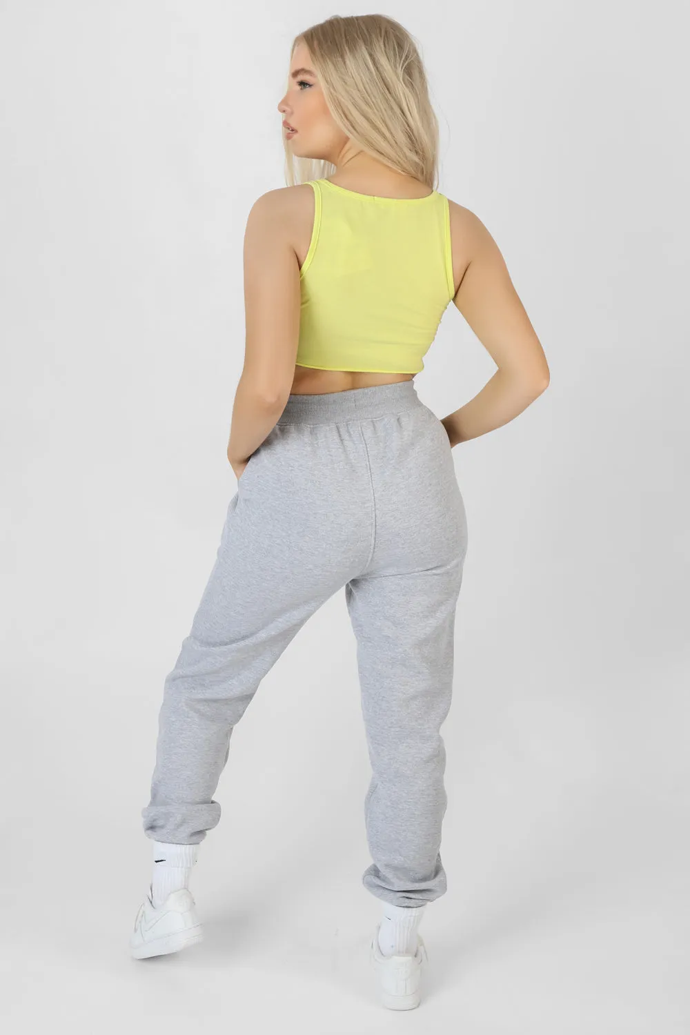 Raw Hem Scoop Neck Crop Top Lime sold by Public Desire product image thumbnail 4