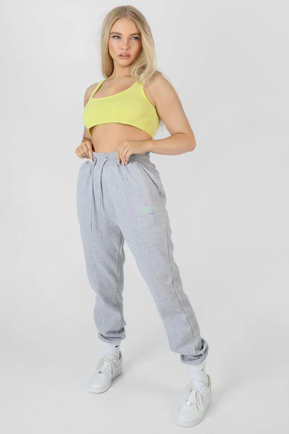 Raw Hem Scoop Neck Crop Top Lime sold by Public Desire