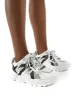 Move White Black Details Chunky Sole Trainers sold by Public Desire