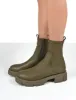 Treat Green Chunky Ankle Boots sold by Public Desire