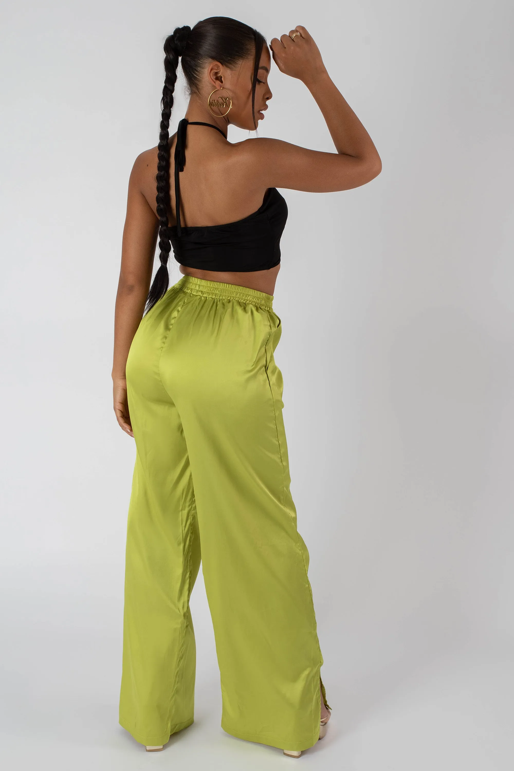 Slinky Loop Ruching Crop Top Black sold by Public Desire product image thumbnail 4