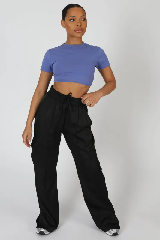 Ultimate Short Sleeve Underbust T-Shirt Purple sold by Public Desire