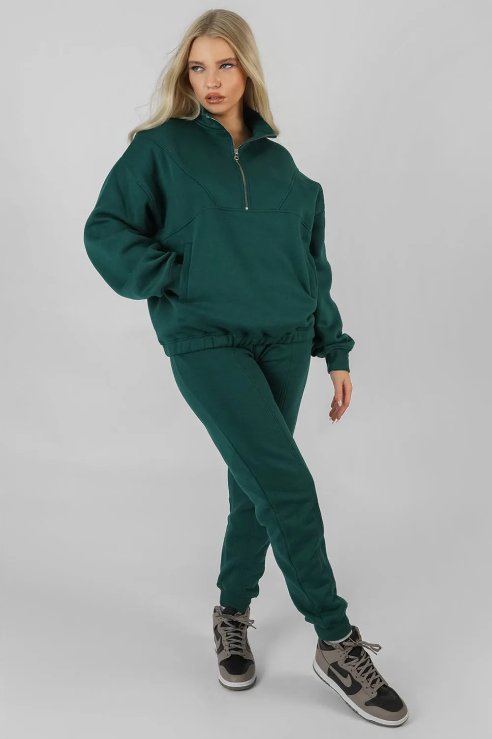 Seam Front 90S Joggers Forest Green sold by Public Desire product image thumbnail 4