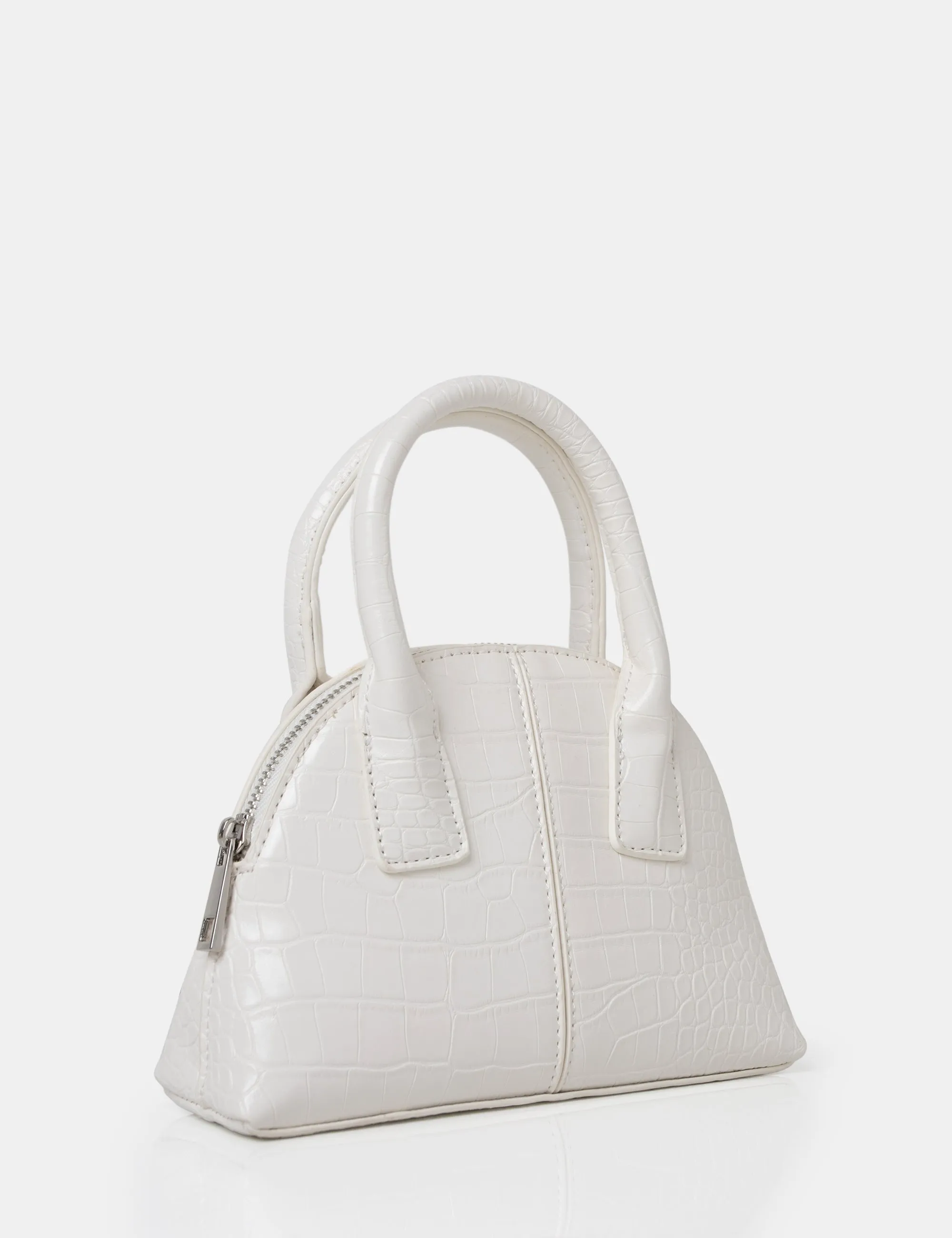 The Nova White Croc Grab Bag sold by Public Desire product image thumbnail 3