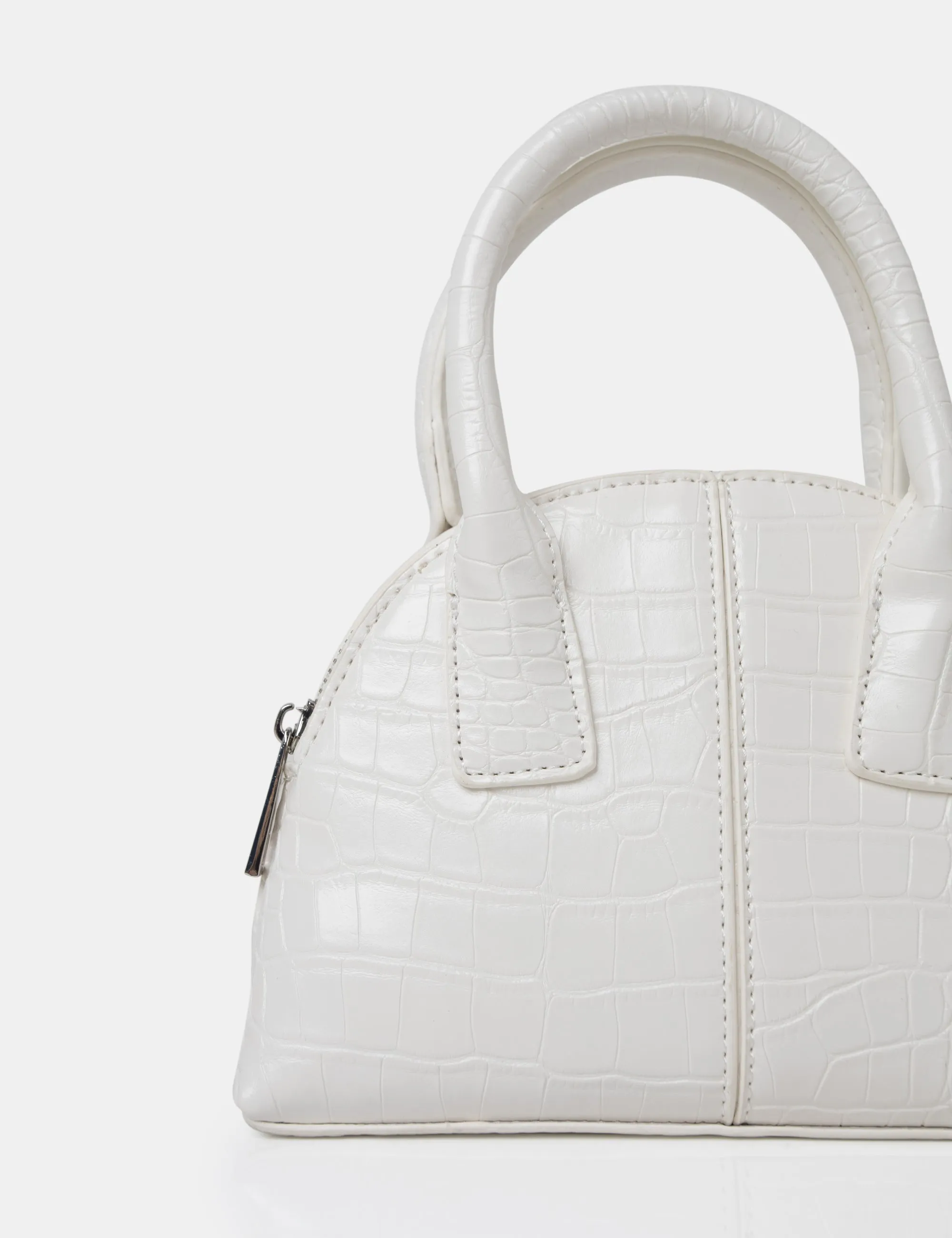 The Nova White Croc Grab Bag sold by Public Desire product image thumbnail 2