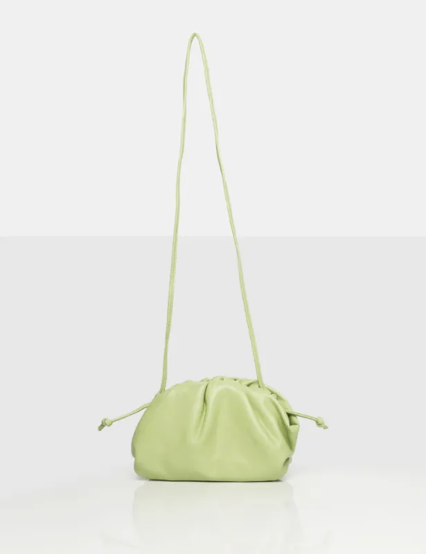 The Breccan Olive Green PU Grab Bag sold by Public Desire