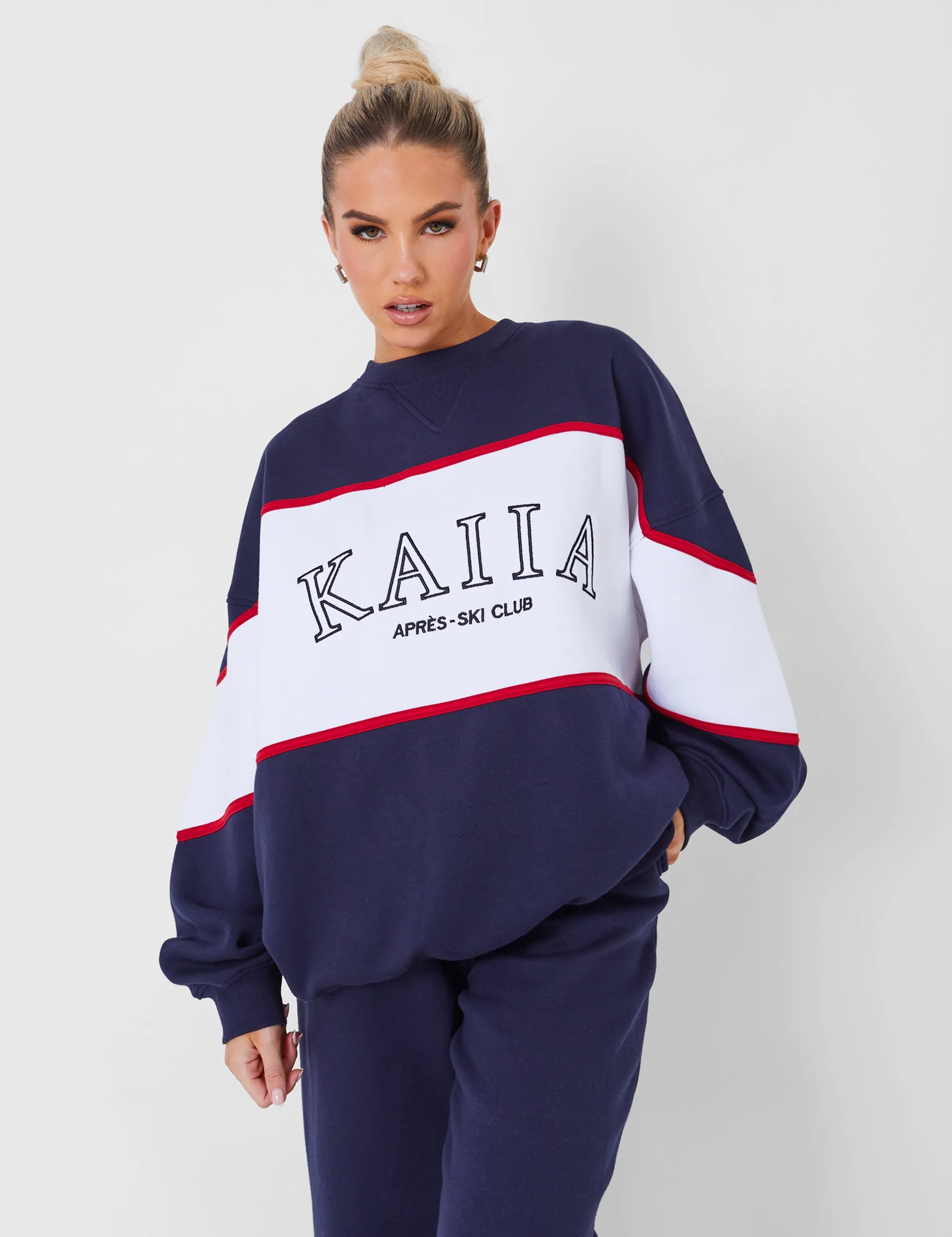 Kaiia Sport Oversized Sweatshirt in Navy sold by Public Desire product image thumbnail 4